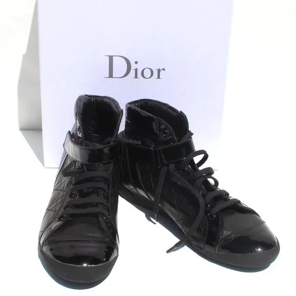 Black Christian Dior Sprint Basket High Top Shoes Sneakers Size 7 -SOLD - Picture 1 of 10